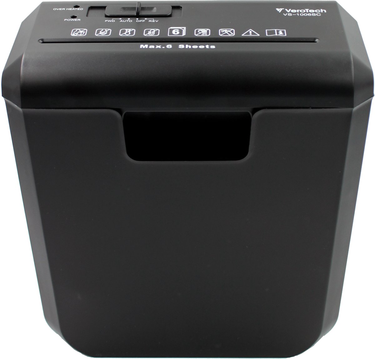 Verotech VS-1006SC - Papiervernietiger - Strip-Cut - 10L - Zwart