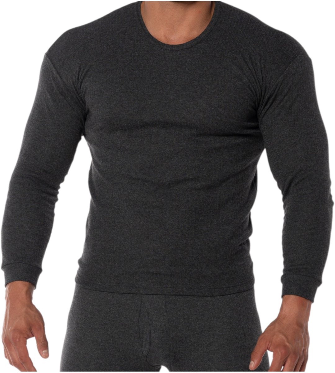 Darex - Heren Thermisch Onderhemd - 2XL - Donkergrijs - Katoenen Stof