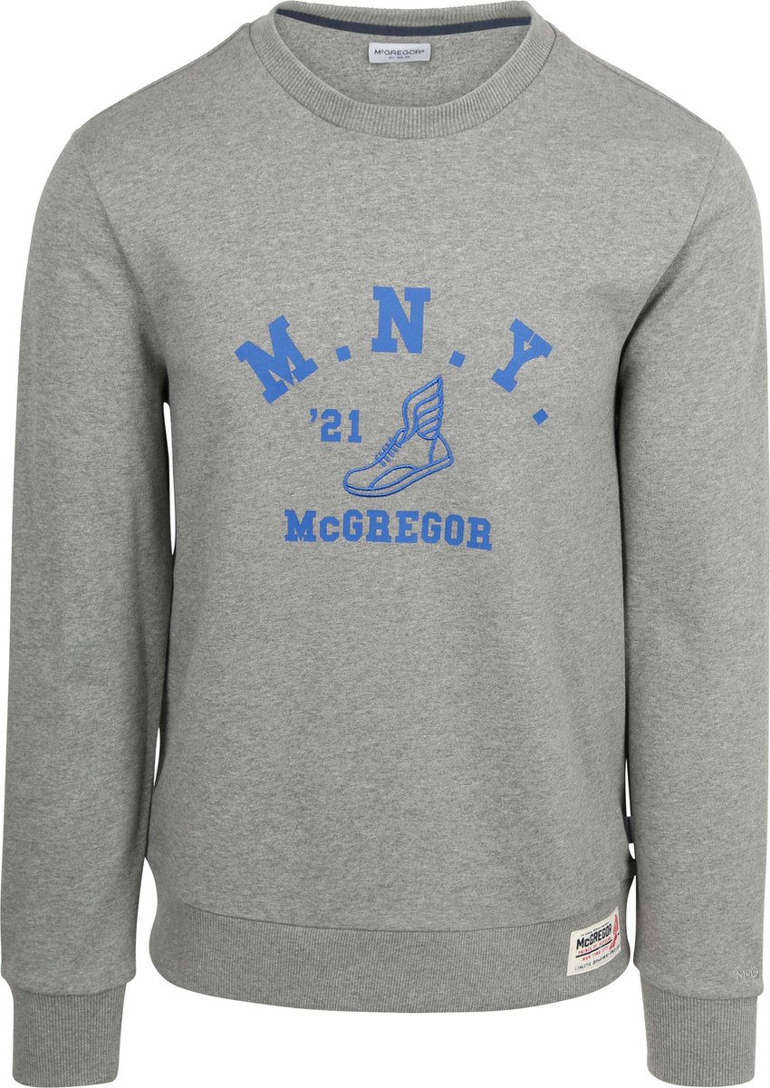 McGregor Sweatshirt Graphic Grijs - Maat L - Heren - Sweaters