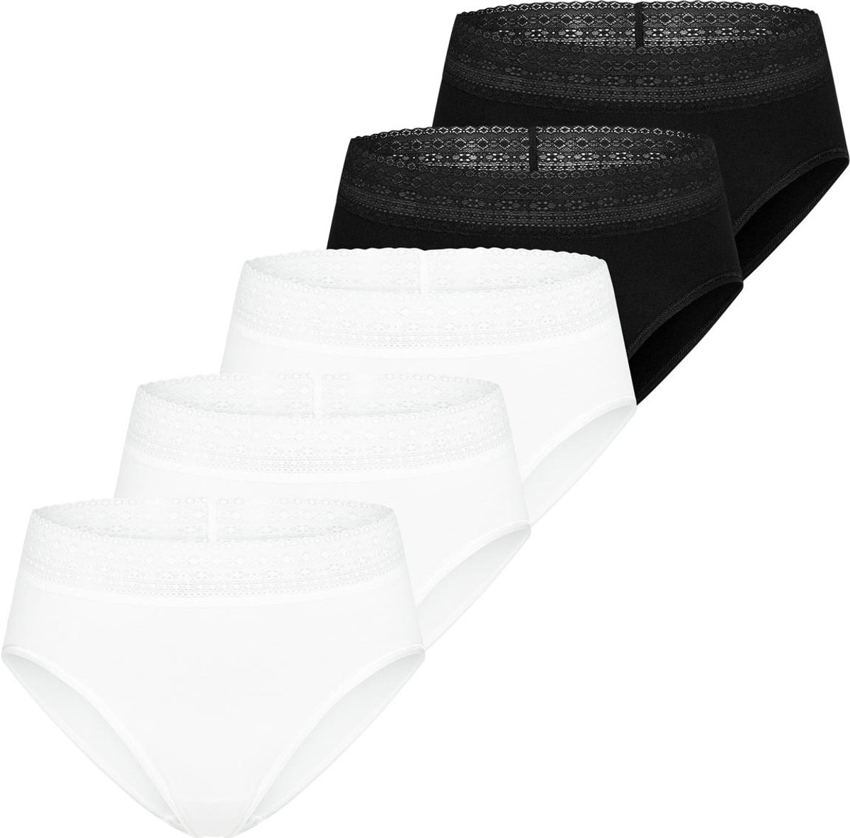 Mey Dames taille pants 5 pack Modal Lace