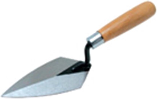 Punt Troffel - Klein Metselgereedschap - Voegen Herstellen - Volledig Geslepen - 18 cm Metaal van Merkloos	 — afbeelding 3