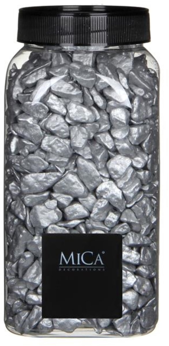 Zilver Decoratie Steentjes 650ml - Mica Decorations