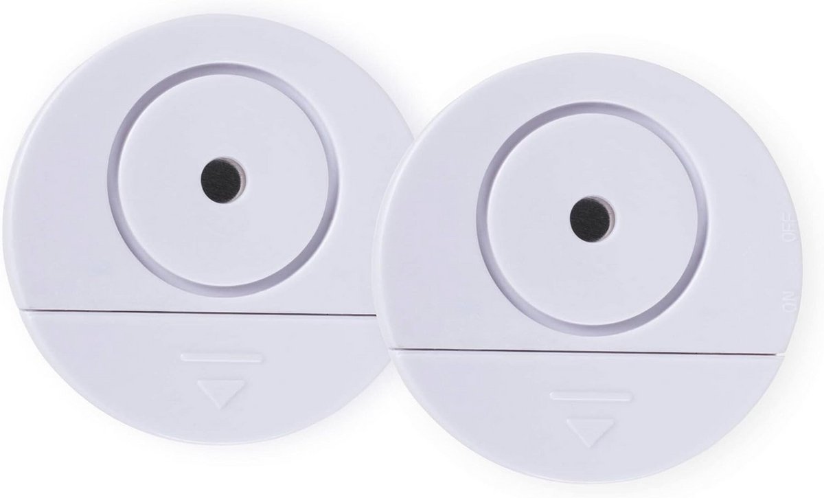Glasbreekdetector - Alarm Sensor - Ramen Beveiligen - 95 dB Alarm - 6 x 6 x 2 cm