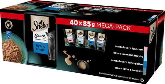 Sheba Kattenvoer Kuipjes Sauce Collection aanbieding bij Kruidvat