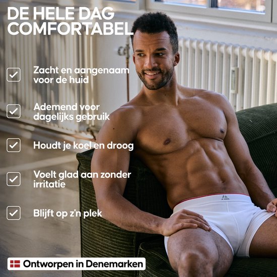 DANISH ENDURANCE Boxers Bamboe Viscose Sous-vêtements pour hommes - confort de port ultime - Pack de 6 - Multicolore - Taille 3XL