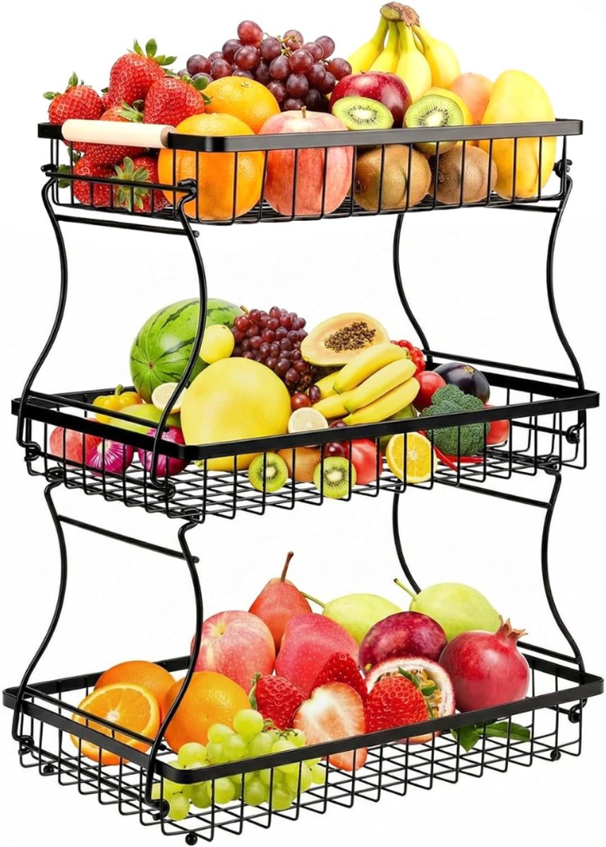 CLVP® Fruitschaal - Fruitmand Etagere 3 laags