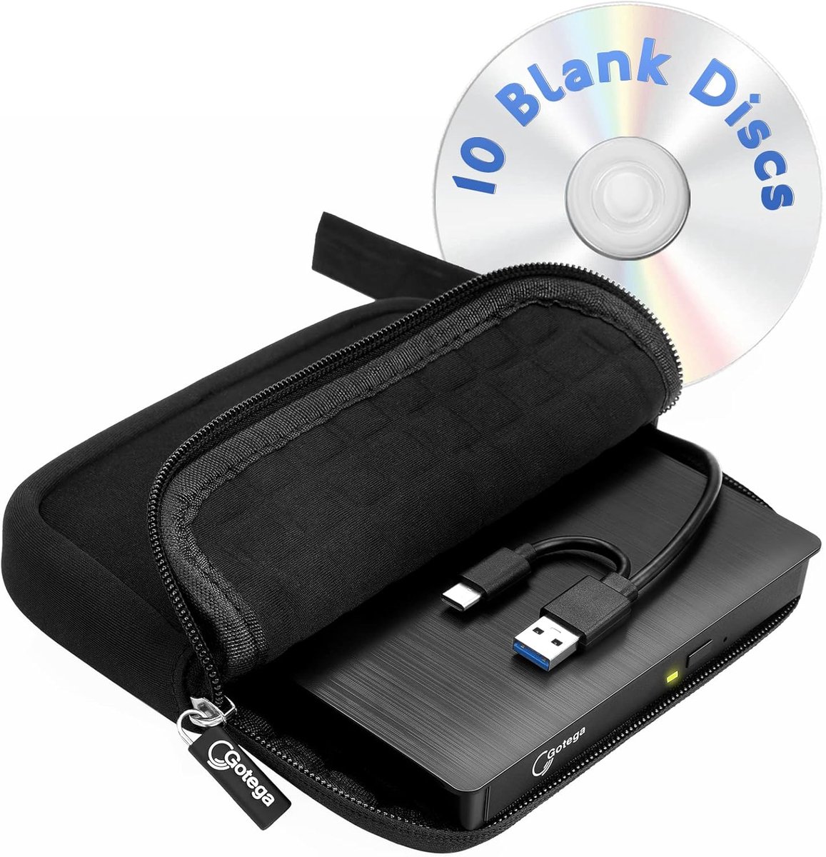 Externe DVD Drive - CD Brander Lezer - Oude Media Afspelen - USB 3.0 Type C