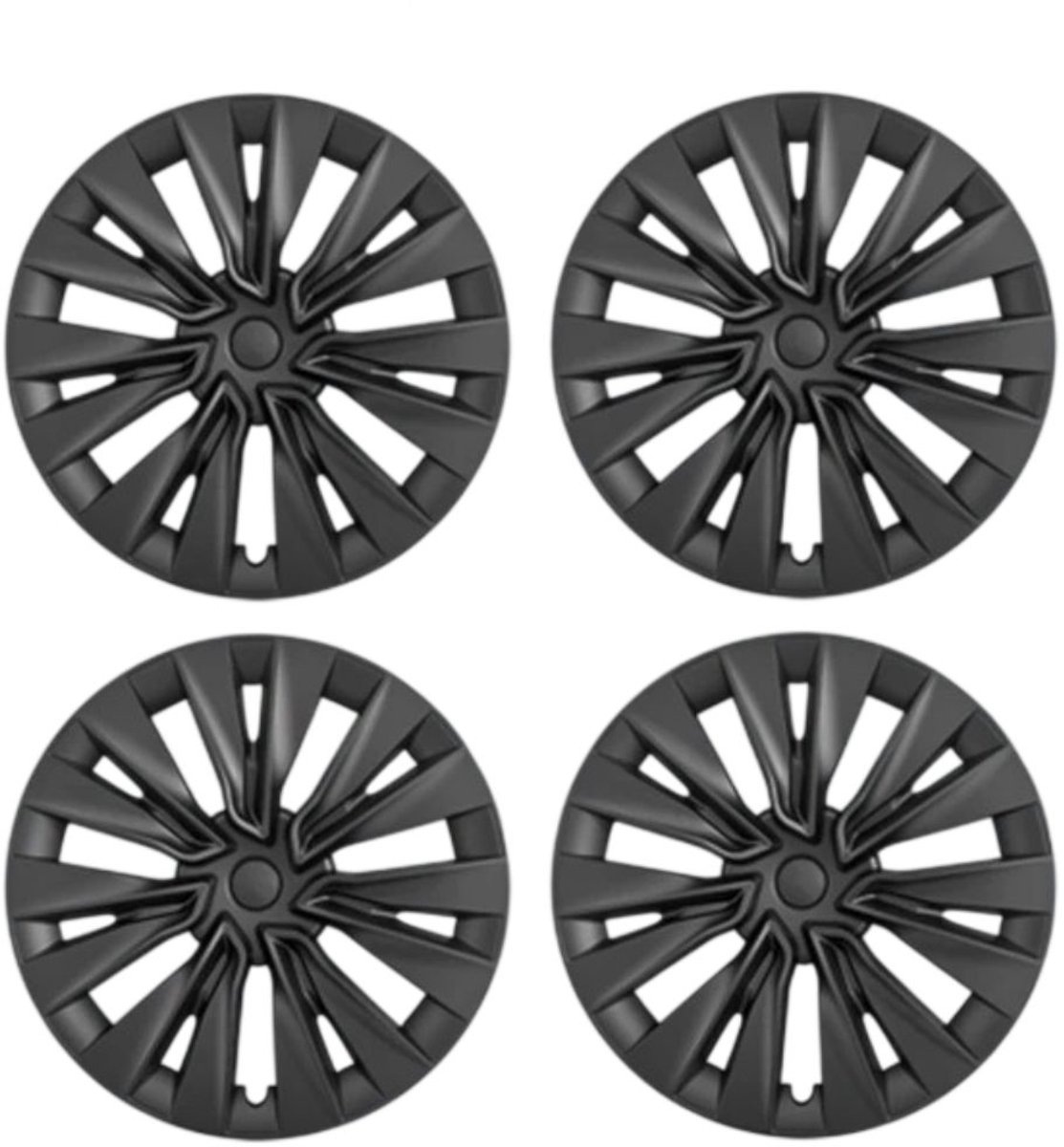 Wieldoppen Tesla Model Y 19 inch Supernova Zwart – Set van 4 – Geschikt voor Gemini velgen