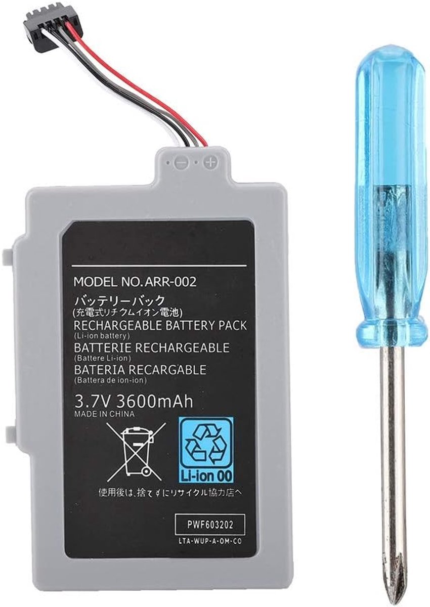 Langdurige vervangende batterij voor Gamepad controller (3.7V 3600mAh)