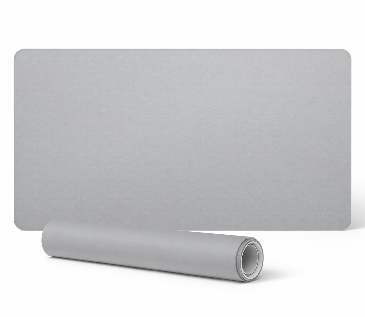 Beschermende bureauonderlegger voor toetsenbord en muis, lichtgrijs, 100x50 cm
