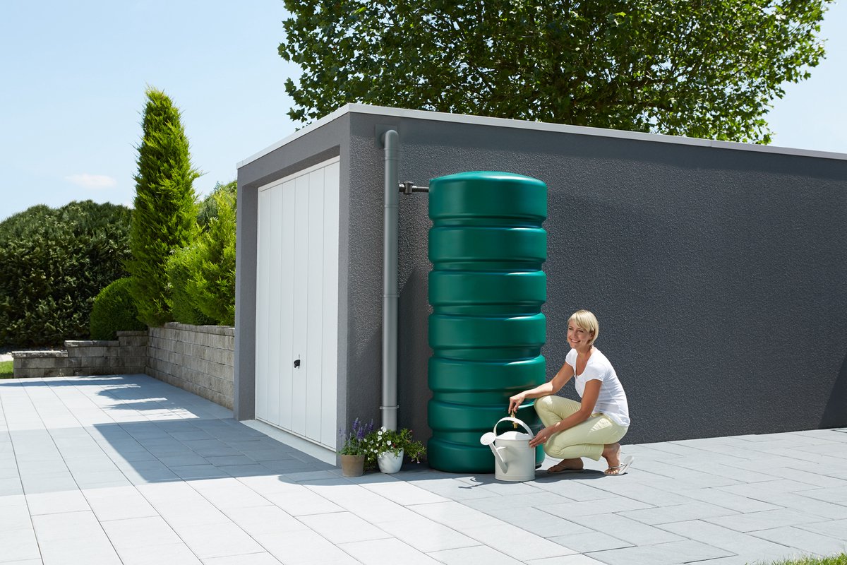 Garantia Classico Tuinreservoir 650 liter donkergroen