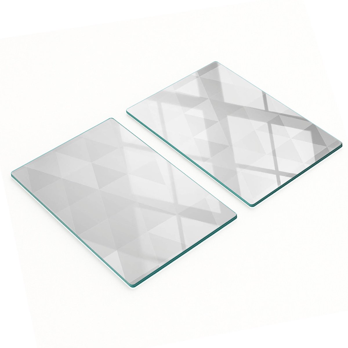 Multifunctionele decoratieve glazen keukenplanken met abstractiemotief, 2x40x52 cm