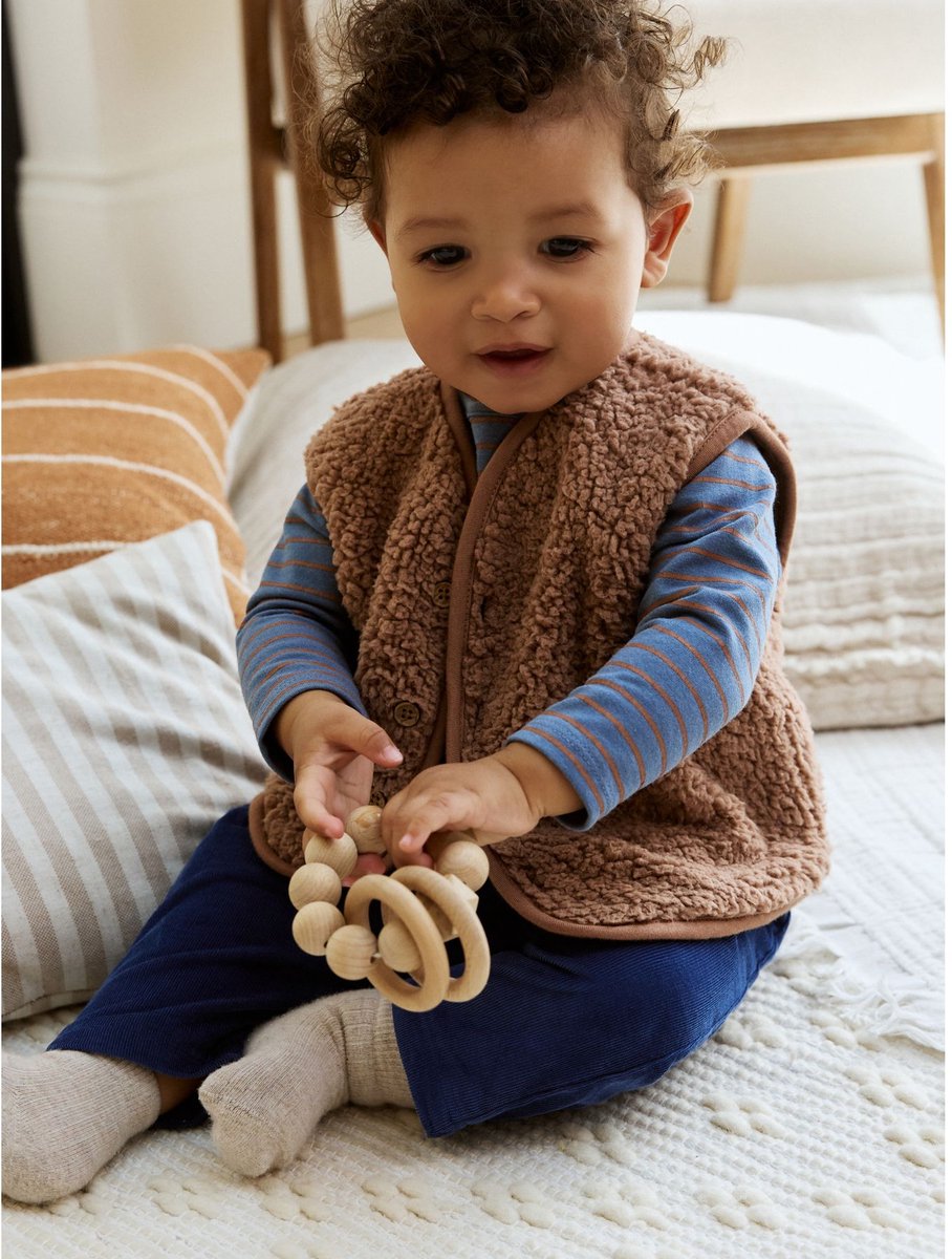 Next - Jongens - Babyset van gilettop en legging - Blauw