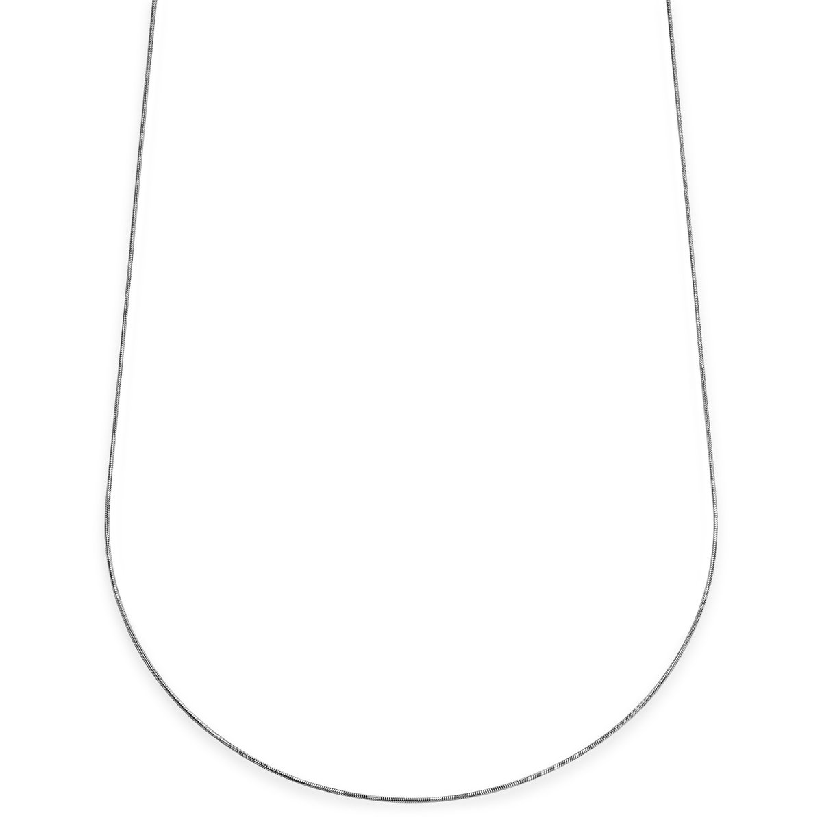 Essentials | 1 mm Zilverkleurige Ketting met Slangenschakels