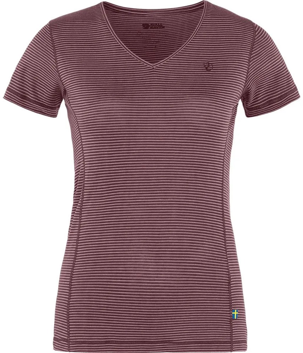 Fjällräven Abisko Cool T-shirt Met Korte Mouwen Paars XS Vrouw