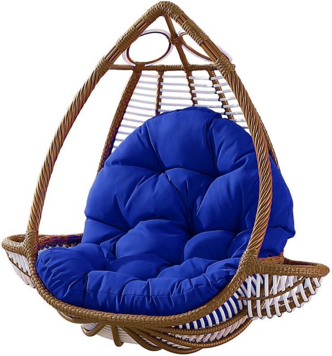 Comfortabel Eiervormig Stoelkussen voor Hangstoel en Schommel - 120x80 cm