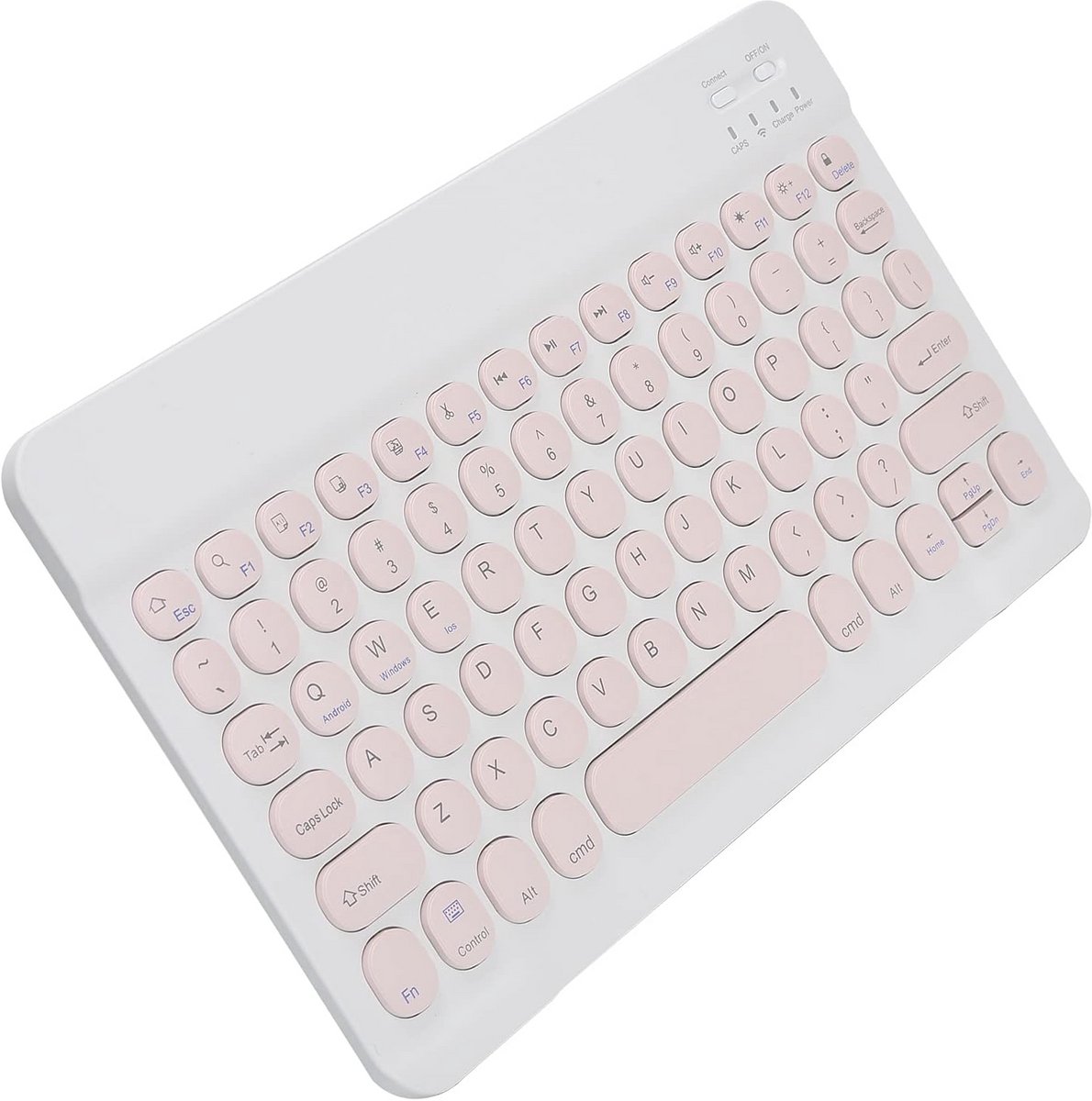 Draadloos Bluetooth Toetsenbord 10 Inch Waterdicht Stil Roze