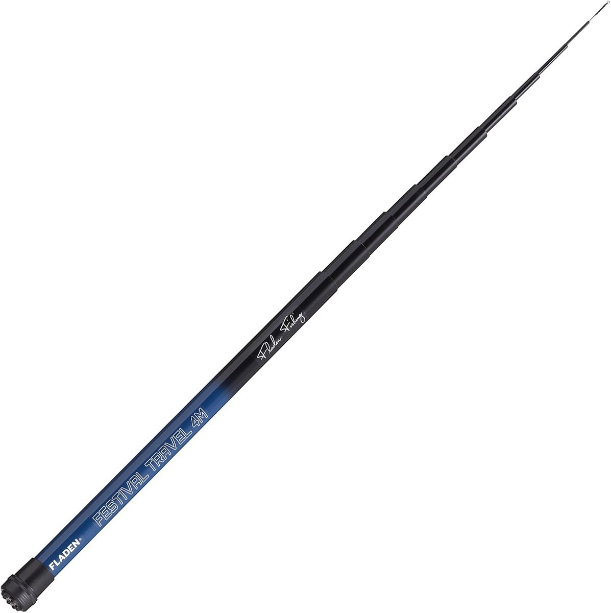 Vaste hengel - Telescopische hengel - Reisvissen - Compact formaat - 4 meter - Blauw