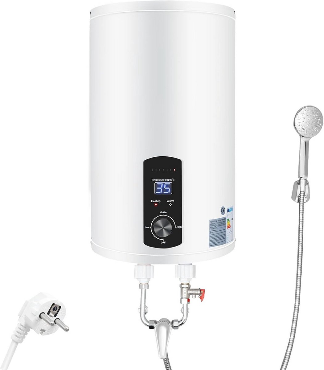 Elektrische Boiler 30 Liter Warmwaterboiler 2000W Energiebesparend LED Scherm
