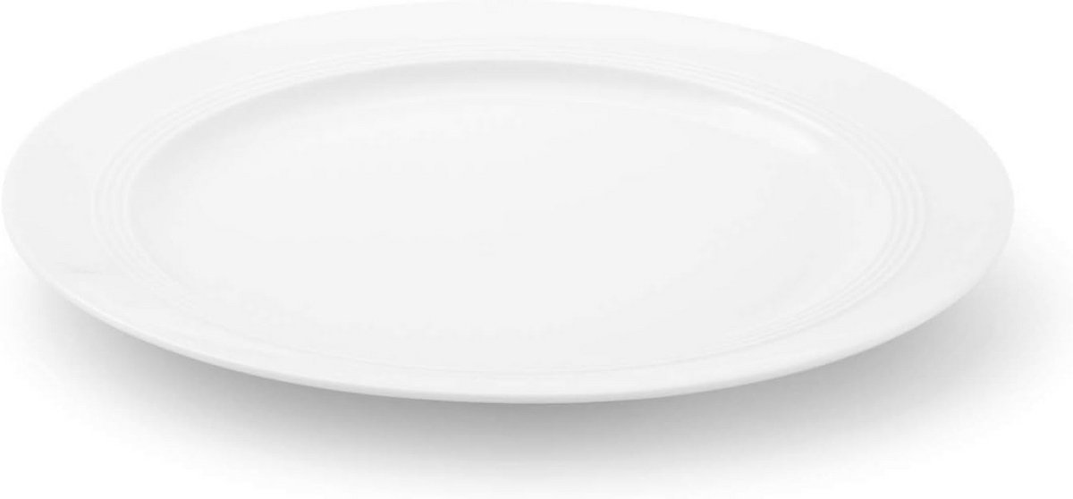 Servies Wit Bord Ø 27 cm - Vaatwasmachinebestendig en Magnetronbestendig