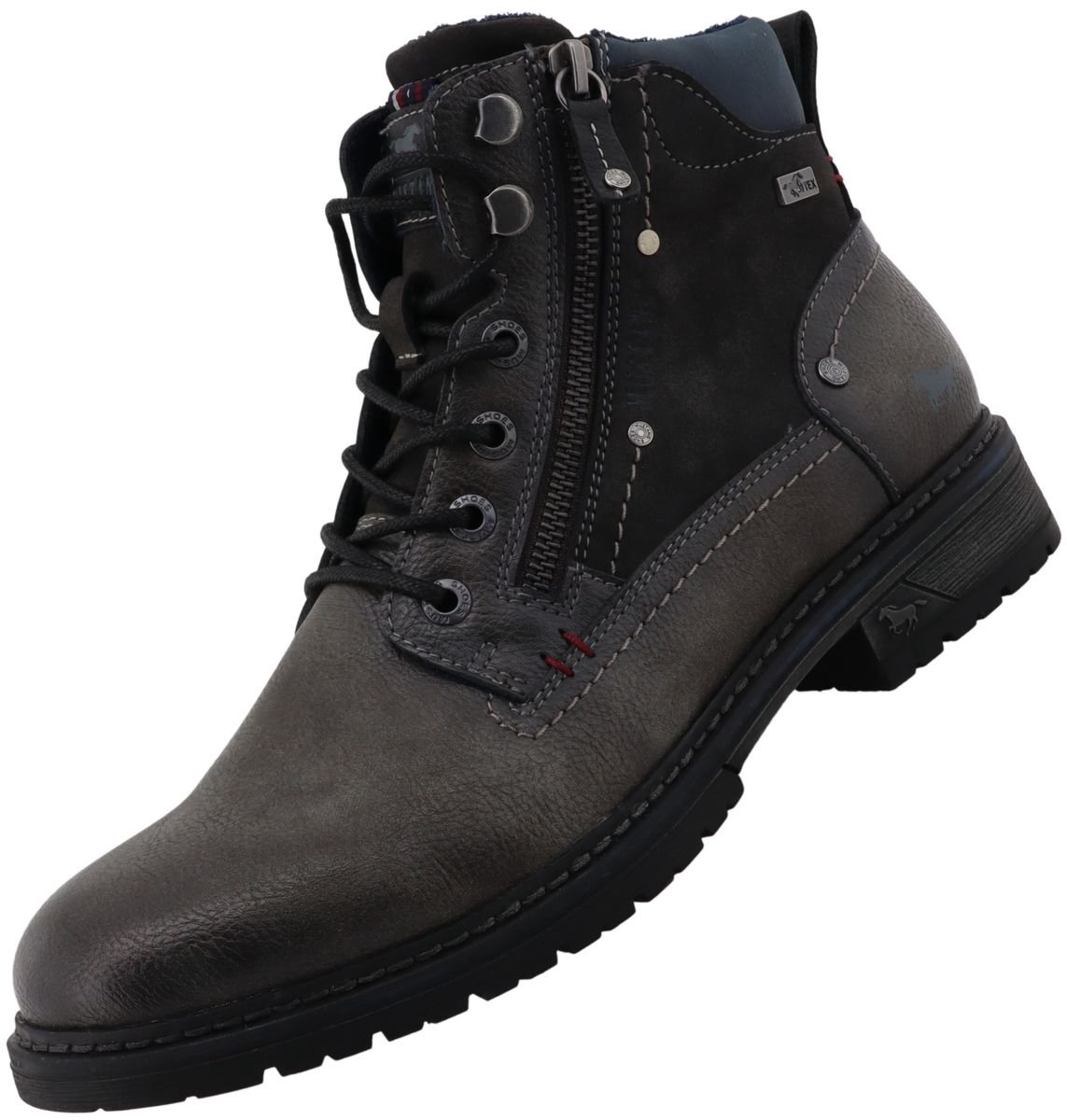 Mustang herenlaars Tex grijs