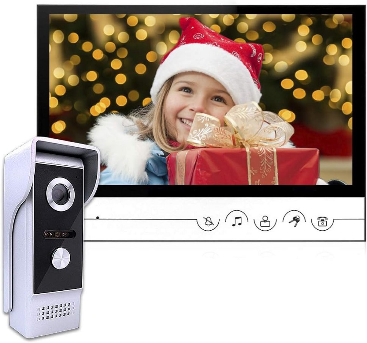 Bedraad Video Deurcommunicatiesysteem met 9 Inch Monitor en HD Camera