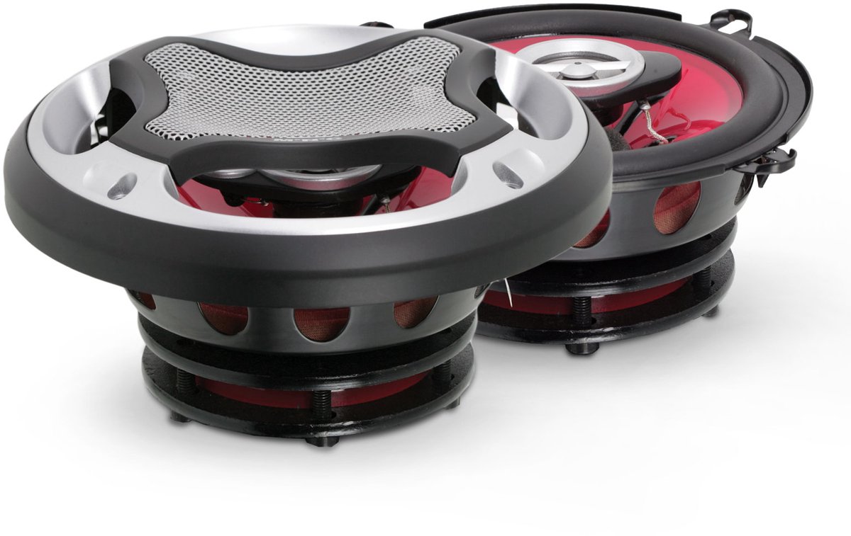 M.N.C DevilX 3-wegs autoluidsprekers - 5" (130 mm) - 80 W - 4 ohm - supertweeter - robuuste kwaliteit [37513]