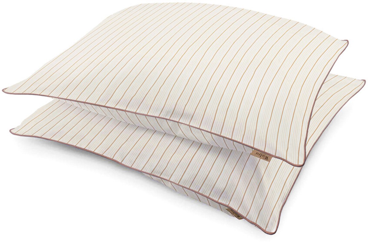 Walra Kussensloop Whimsy Lines - 2x 37x55 - 100% Katoen (BCI) - Off White