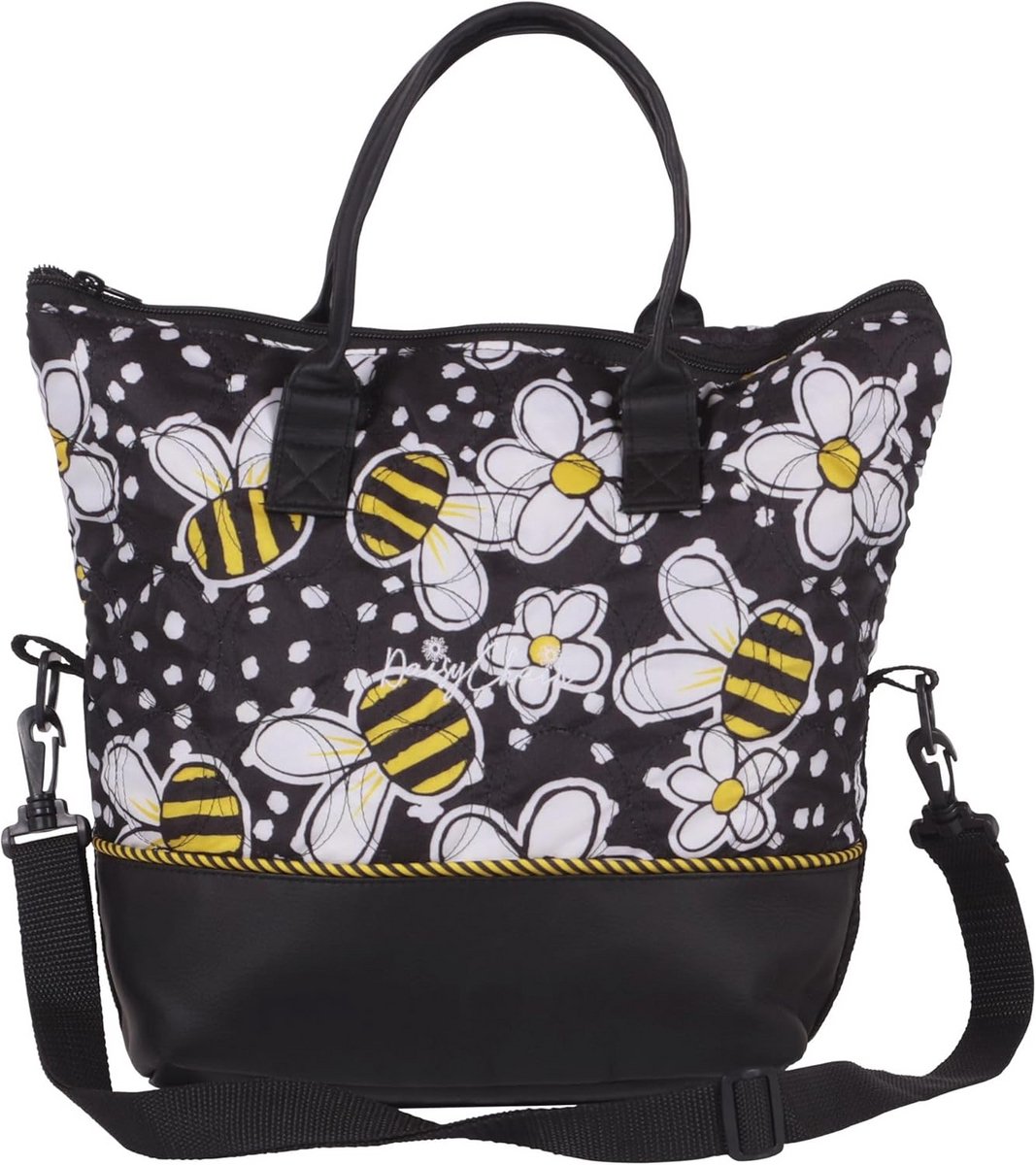 Luxe Schoudertas met Bijenprint voor Kinderwagen of Buggy