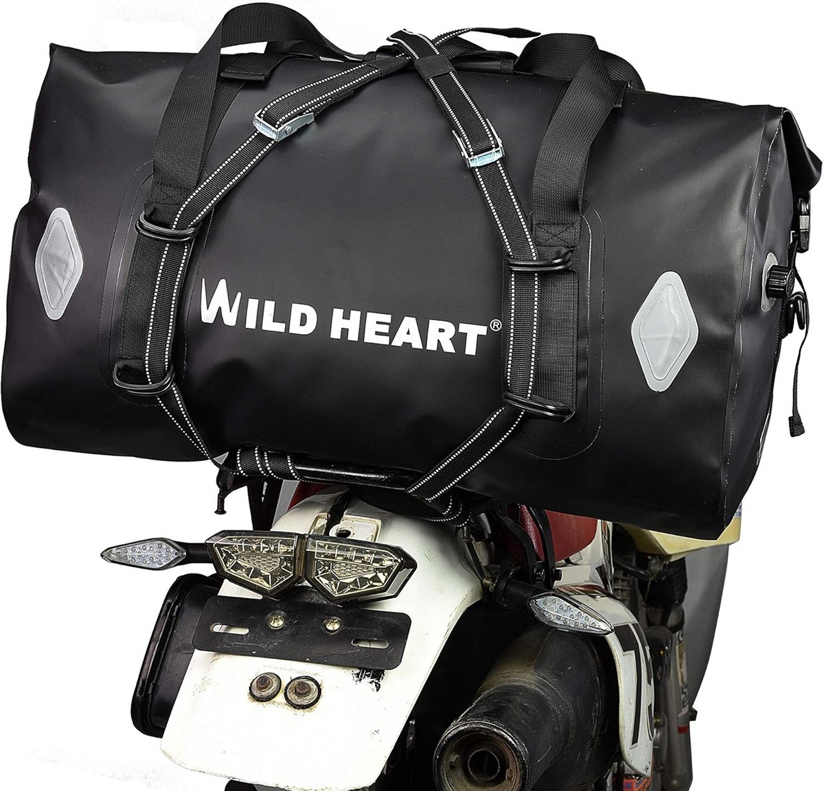 Waterdichte Motorfietstas 66L - Robuuste Reistas Duffel voor Reizen, Fietsen en Kamperen