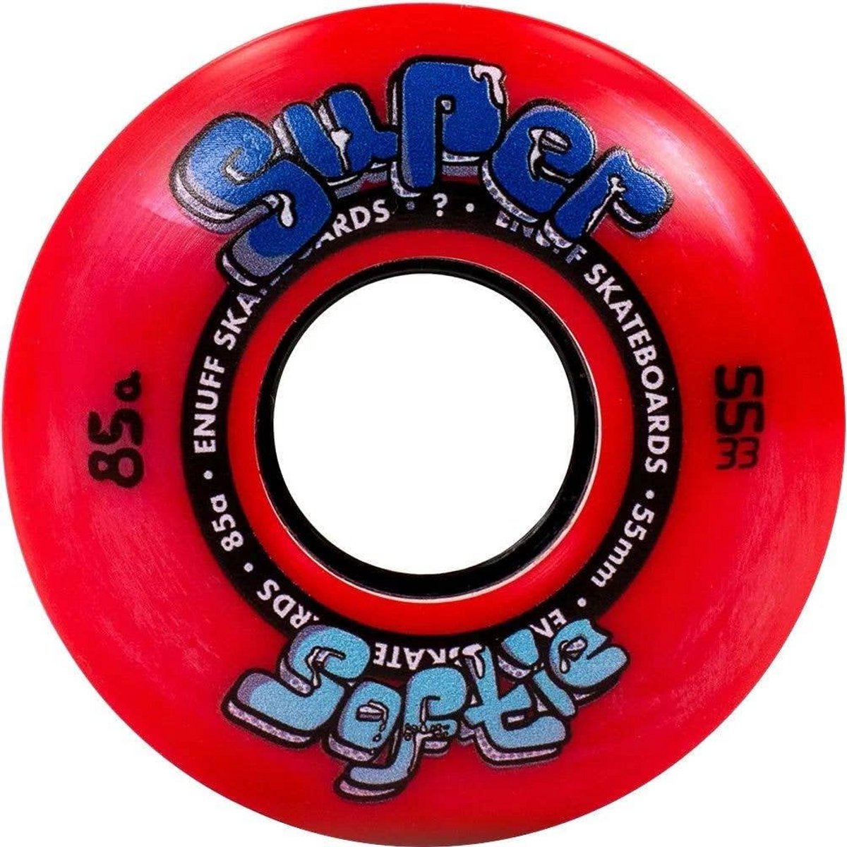 Ultrazachte Skateboard Wielen 55mm 85A | Comfortabel Rijden op Elk Terrein