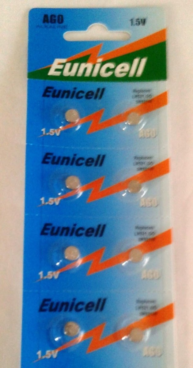 Knoopcelbatterijen 379 (LR521/SR521SW) set van 8 stuks voor kleine elektronica