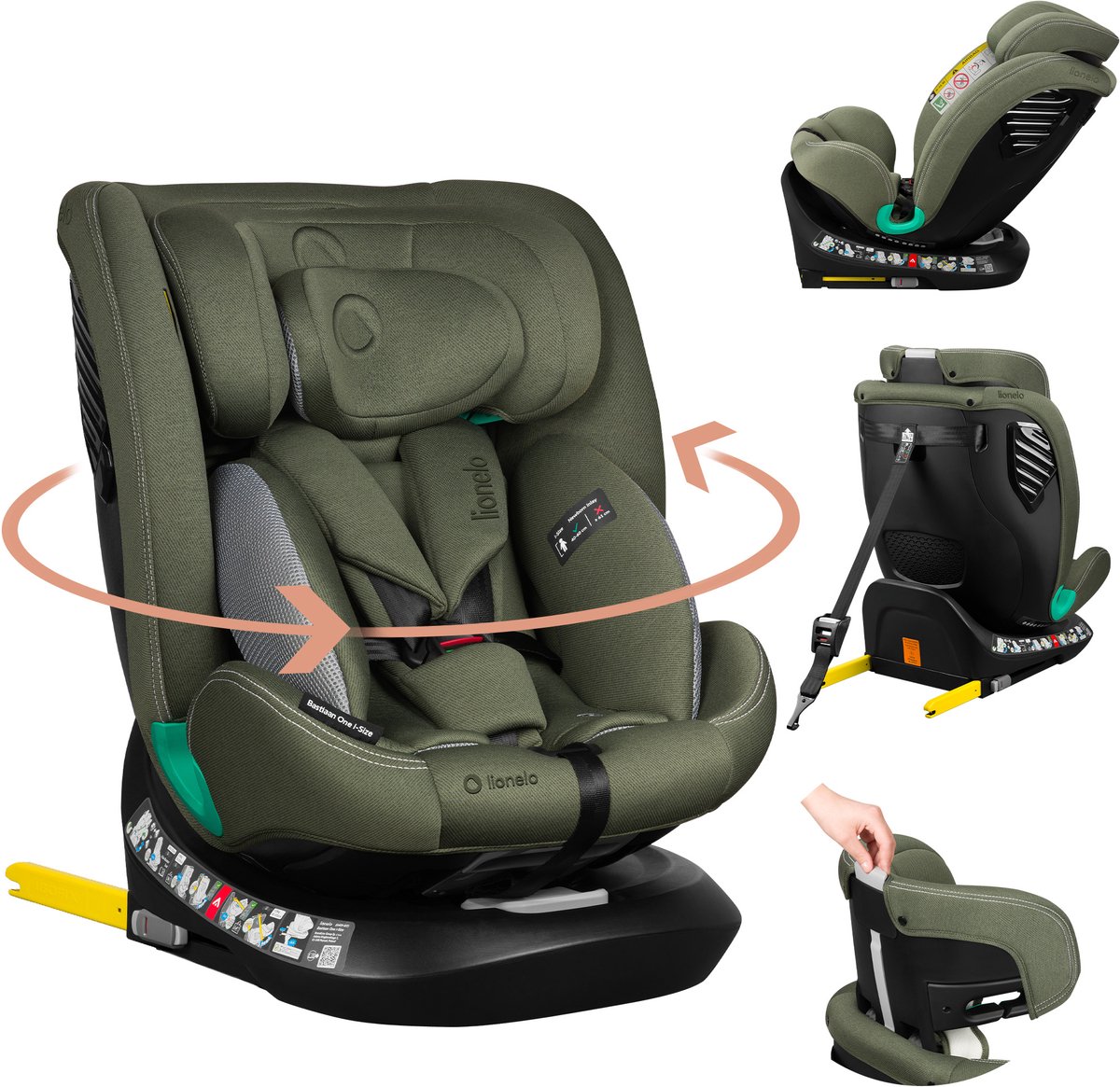 Lionelo Bastiaan One i-Size - Autostoeltje 4in1
