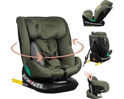 Lionelo Bastiaan One i‑Size Autostoel – 4-in-1 ISOFIX & Top Tether – Achterwaarts & Voorwaarts – 360° Draaibare EasyTurn Basis – Verstelbare Hoofdsteun & Memory Foam – 40–150 cm – Lange Gebruik & Hoog Veiligheidsniveau