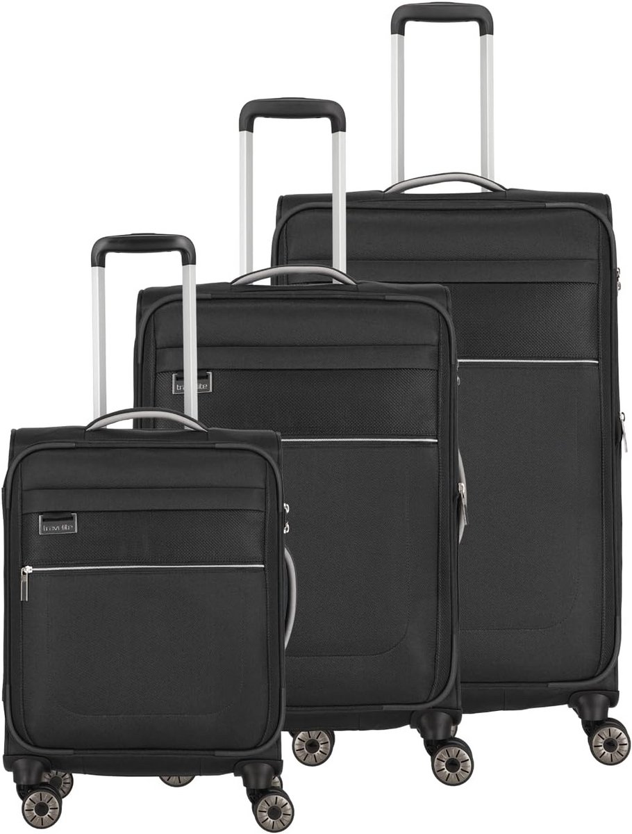 Zachte Koffer Set 3 Delig (S/M/L) - Lichtgewicht en Duurzaam Reiskoffer Trolley