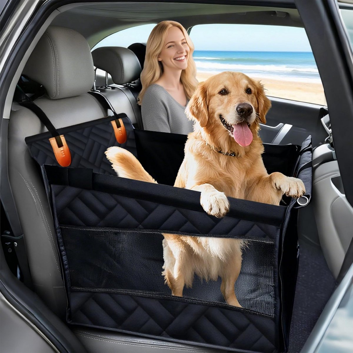 Comfortabele Autostoel voor Honden - Veilig en Stevig