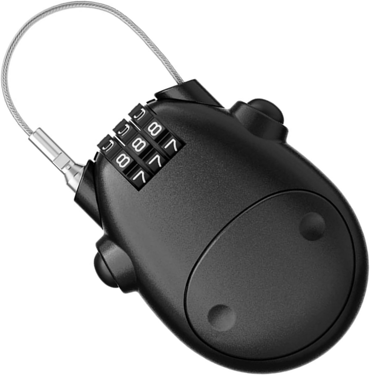 Combinatie Kabelslot met 3 Cijfers voor Fiets en Scooter - 75 cm Stalen Kabel