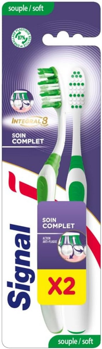 Set van 2 Complete Zachte Tandenborstels voor Compleet Mondcomfort