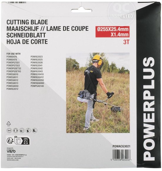 Powerplus POWACG3021 Maaischijf voor bosmaaier van Powerplus — afbeelding 2