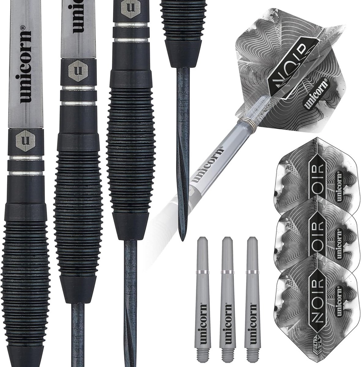 Professionele Steeltip Dartpijlen Set 90% Tungsten Zwart Design