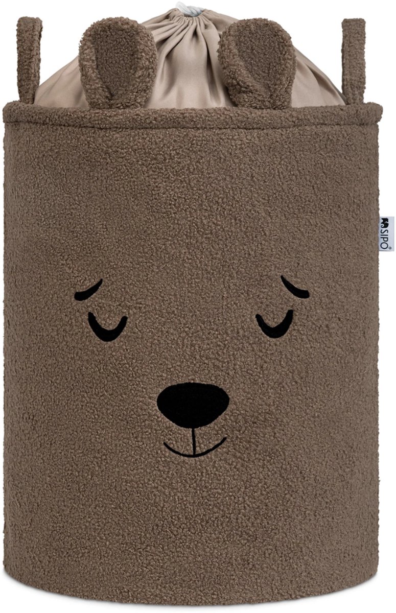 Sipo Opbergmand XL met trekkoord 43 liter 35 x 35 x 45 cm bruin