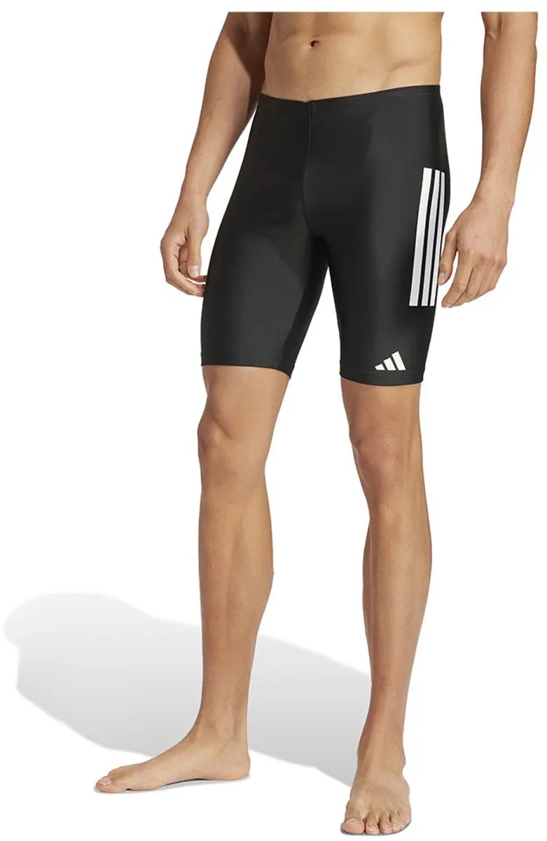 adidas Performance 3 - Stripes Zwembroek 8 - inch - Heren - Zwart — afbeelding 11