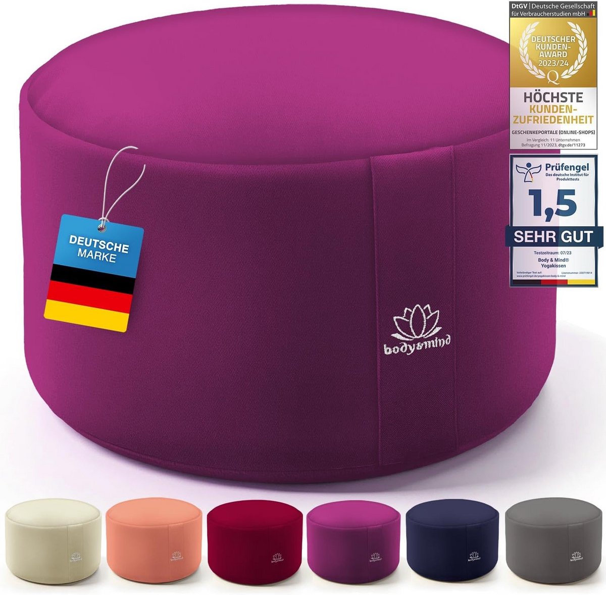 Meditatiekussen Zafu Ronde Yoga Kussen met Afneembare Wasbare Hoes - Comfortabele Zithoogte