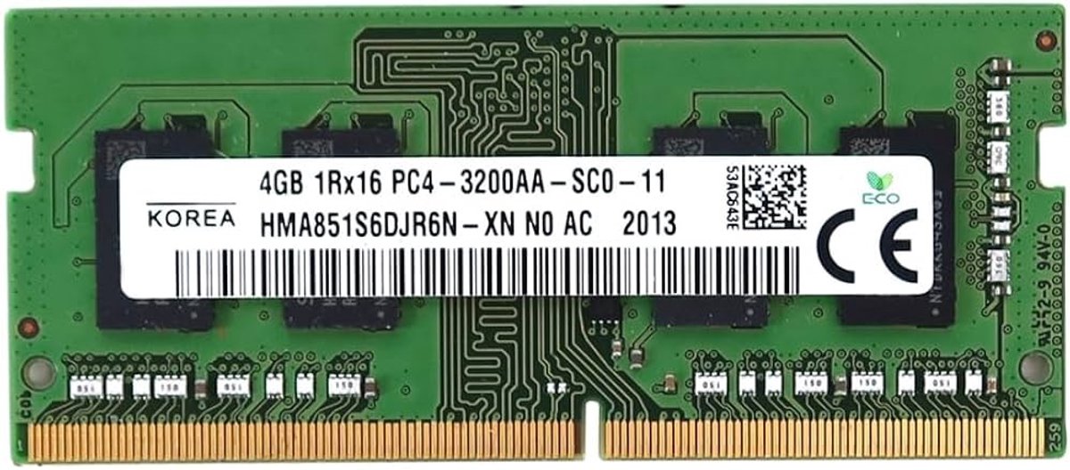 SK Hynix 4GB DDR4 Laptopgeheugen – 3200 MHz SODIMM | HMA851S6DJR6N-XN