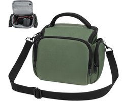 Fototas voor Spiegelreflex- en System Camera's, Omhangbare DSLR Cameratas voor Canon Nikon Sony, Waterdicht en Ruim - Cameralenzen en Accessoires Organizer