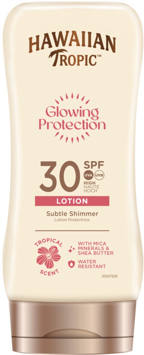 Hawaiian Tropic Glowing Protection Lotion SPF 30 - 3 x 170 ml - Voordeelverpakking