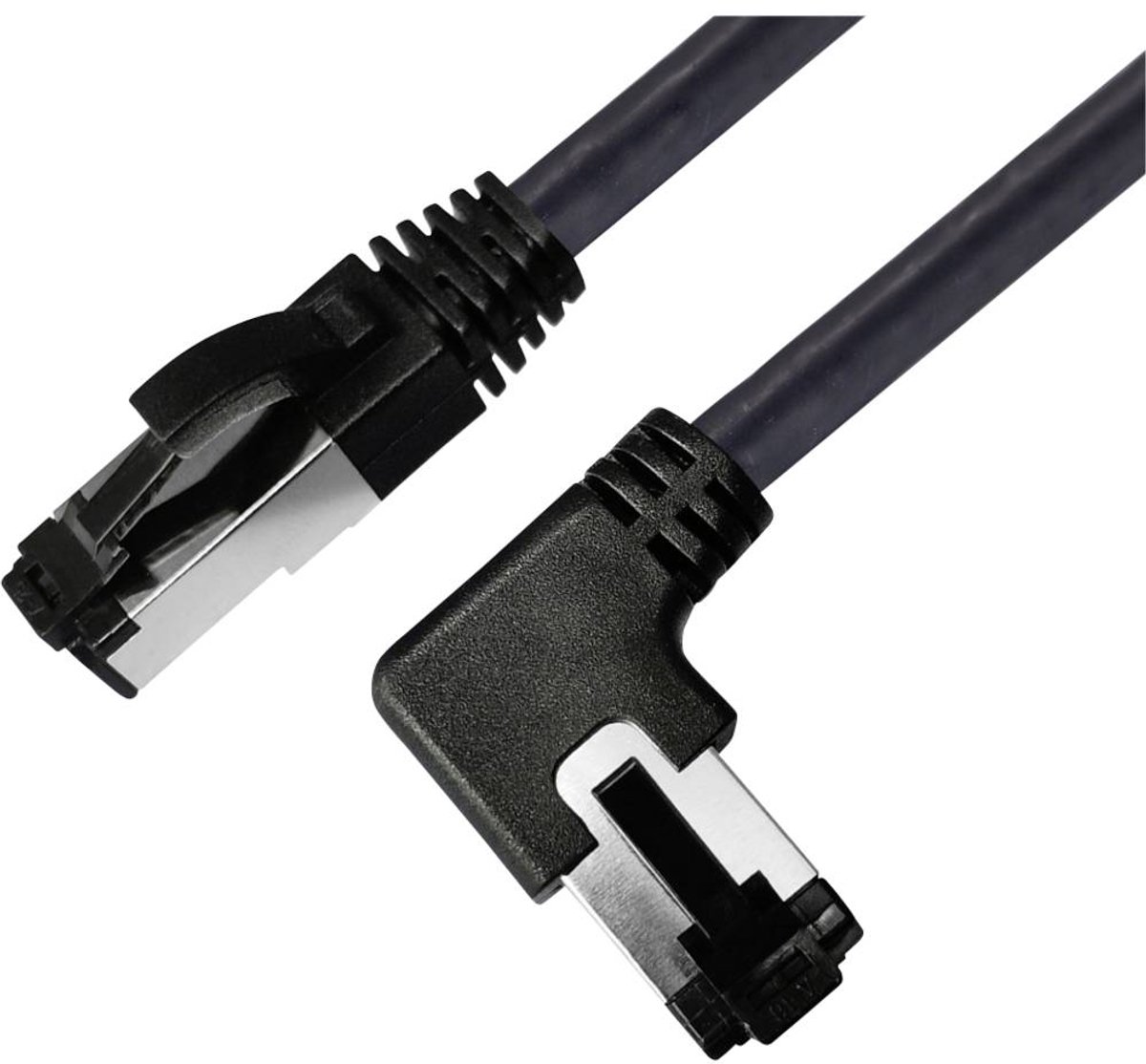Image of BKL Electronic 144036 RJ45 Netwerkkabel, patchkabel CAT 8.1 S/FTP 1.5 m Zwart Halogeenvrij 1 stuk(s)
