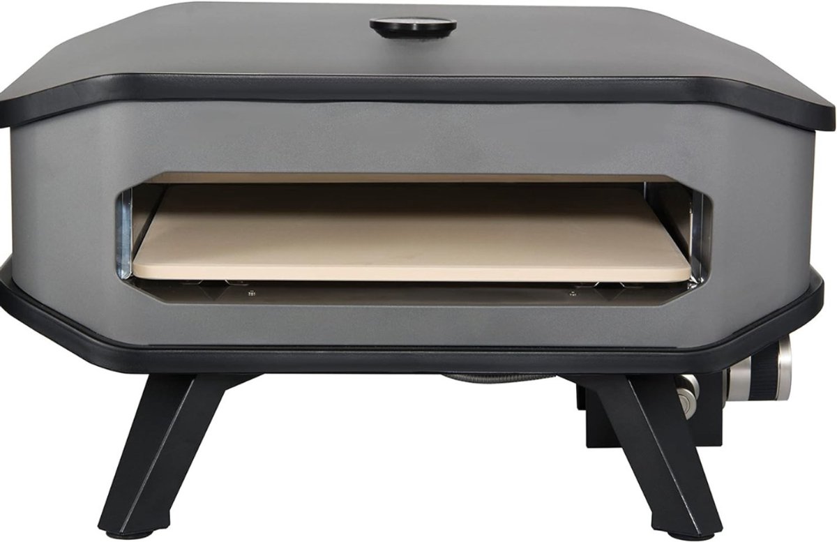 Aurixi® Pizza oven Buiten - Pizza oven Buiten - Pizza oven Buiten Gas - Pizza’s tot Ø34 cm in 2 minuten - Energy Class A - Zwart -54 cm x 54 cm x 32 cm