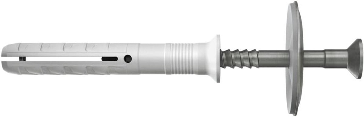 Nagelpluggen Nylon met Verzonken Kop en Afdichtring (6x40mm) - Voor Buitenmontage