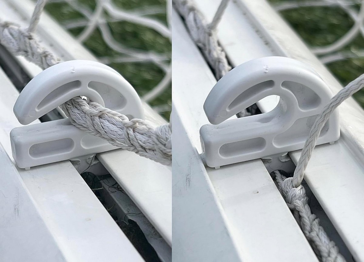 Voetbaldoel Netclips Haken voor 8mm Kanaal - Twist Fit Bevestiging